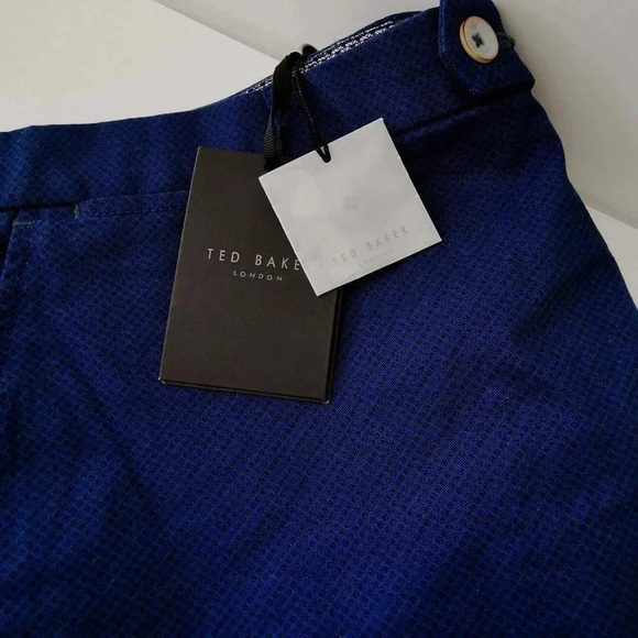 Ted Baker Mens Shorts Navy Blue with Dot New Tags - Picture 6 of 6